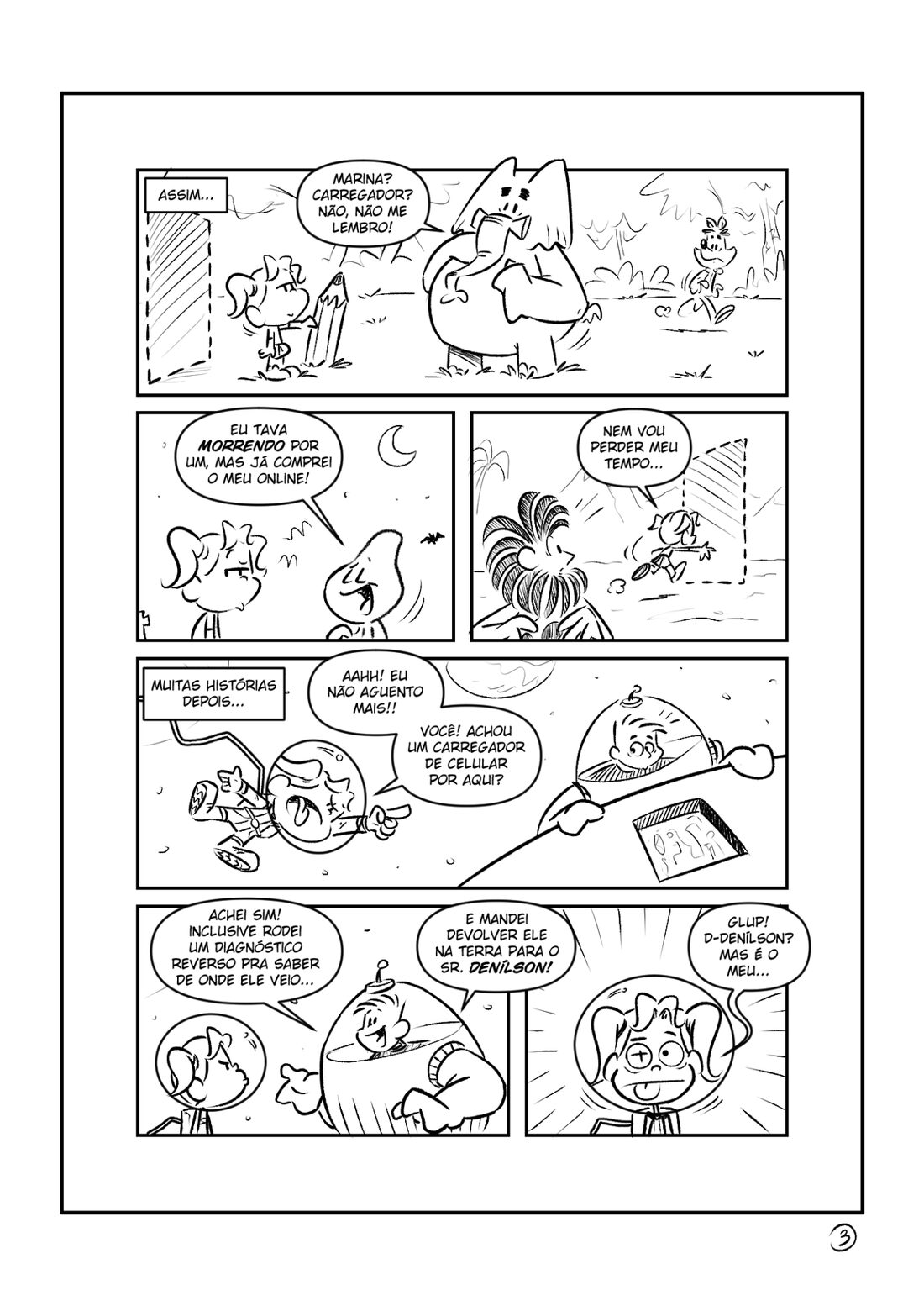 Thumbnail script for a short story, page 3